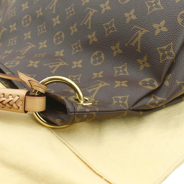 LOUIS VUITTON Artsy MM Monogram Canvas Hobo Bag Brown