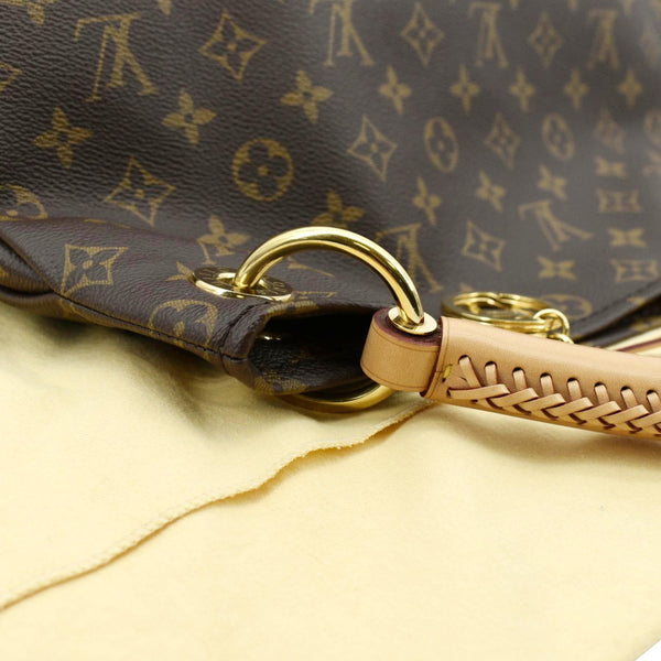 LOUIS VUITTON Artsy MM Monogram Canvas Hobo Bag Brown