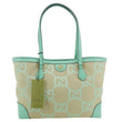 GUCCI Ophidia Jumbo GG Canvas Tote Bag Green 631685