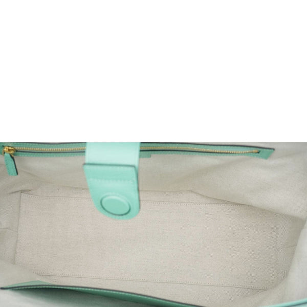 GUCCI Ophidia Jumbo GG Canvas Tote Bag Green 631685