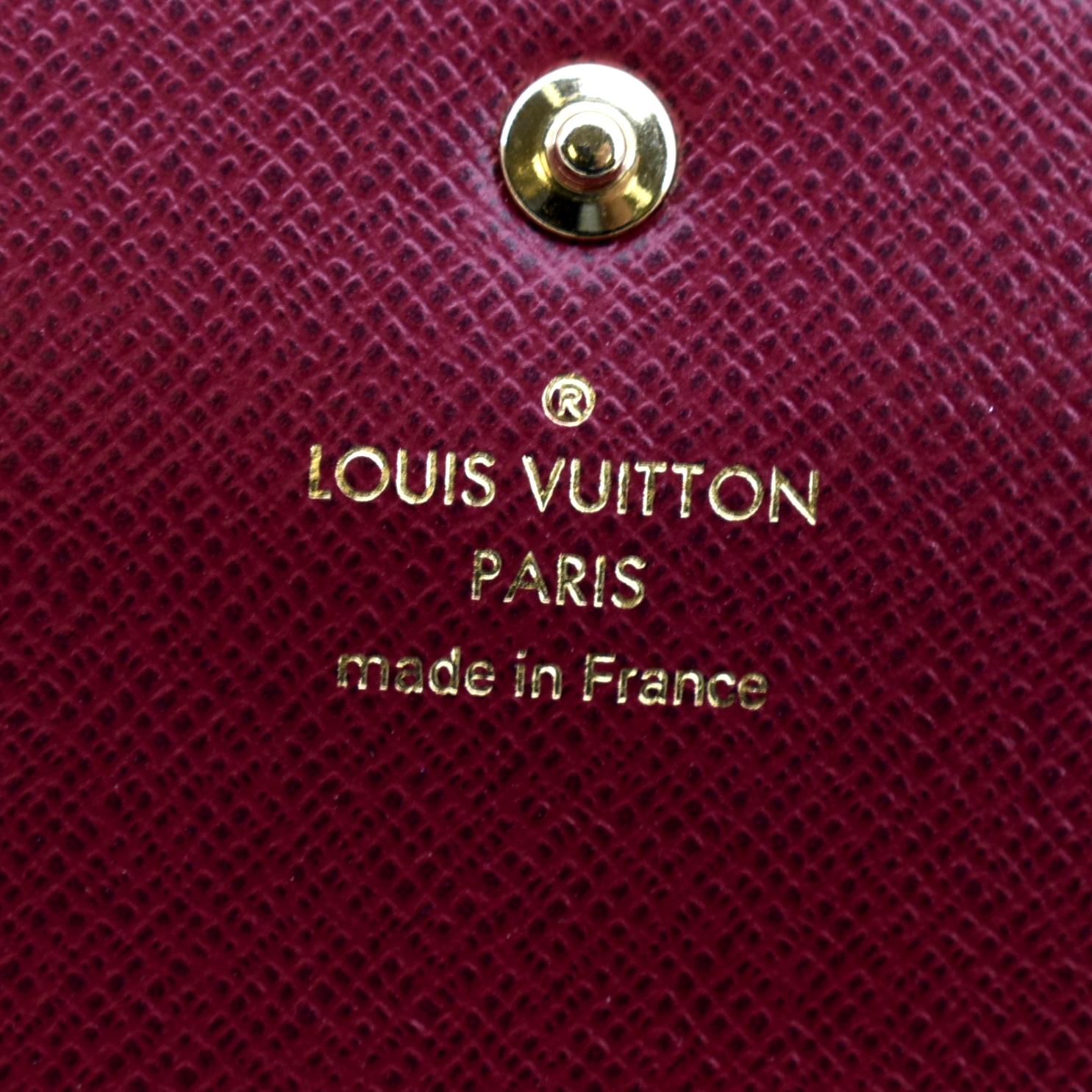 Louis Vuitton Monogram Canvas & Fuchsia Clémence Wallet