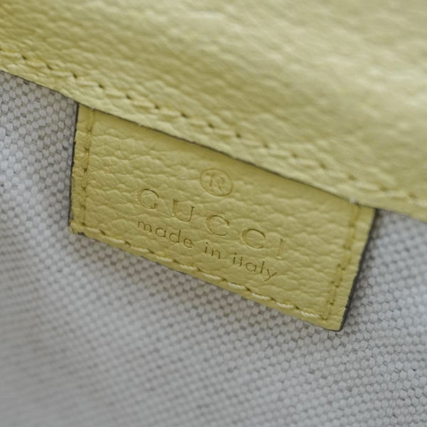 GUCCI Ophidia Jumbo GG Canvas Bucket Bag Yellow 550620