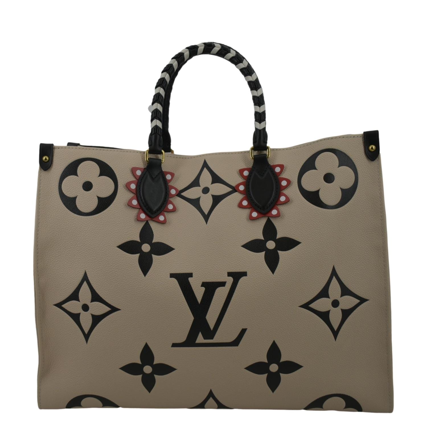 Louis Vuitton Black Monogram Giant Empreinte Leather OnTheGo GM Tote Bag