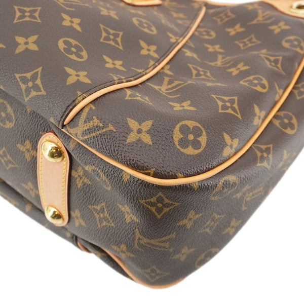 LOUIS VUITTON Galliera PM Monogram Canvas Shoulder Bag Brown