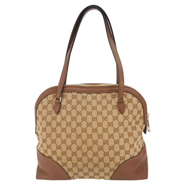 GUCCI Bree GG Canvas Hobo Bag Brown 449243