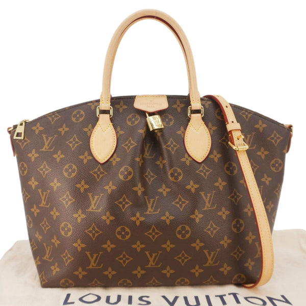 LOUIS VUITTON Boetie MM Monogram Canvas Shoulder Bag Brown