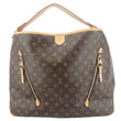 LOUIS VUITTON Delightful GM Monogram Canvas Hobo Bag Brown