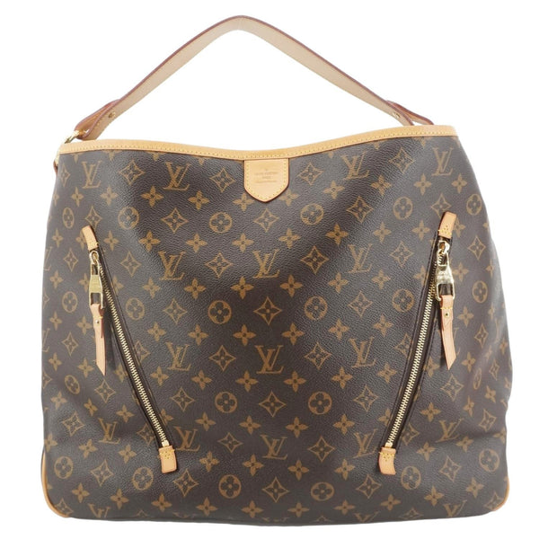 LOUIS VUITTON Delightful GM Monogram Canvas Hobo Bag Brown