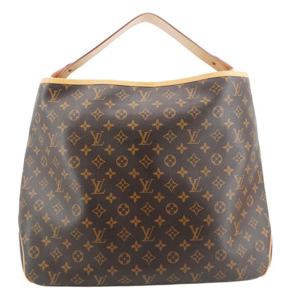 LOUIS VUITTON Delightful GM Monogram Canvas Hobo Bag Brown