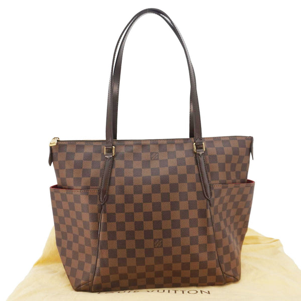 LOUIS VUITTON Totally Damier Ebene Shoulder Bag Brown