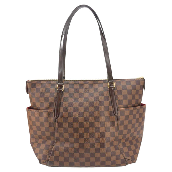 LOUIS VUITTON Totally Damier Ebene Shoulder Bag Brown