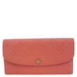 LOUIS VUITTON Emilie Monogram Empreinte Leather Wallet Pink