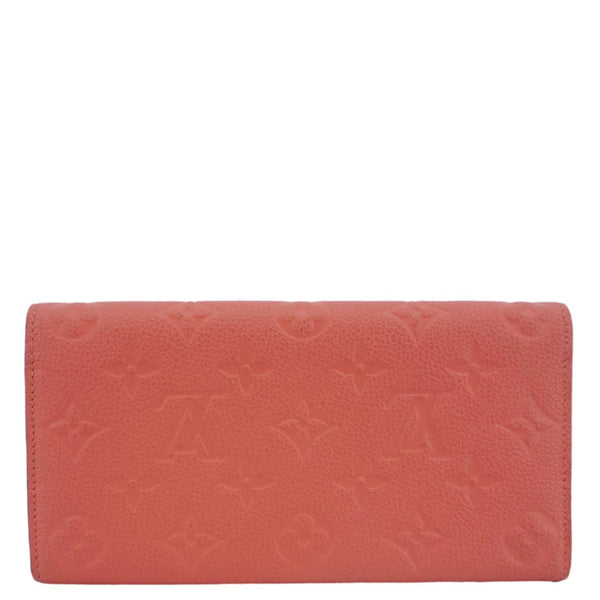 LOUIS VUITTON Emilie Monogram Empreinte Leather Wallet Pink