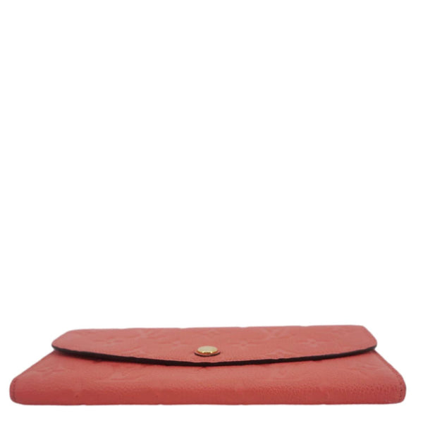 LOUIS VUITTON Emilie Monogram Empreinte Leather Wallet Pink