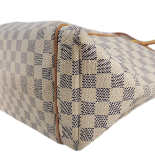 LOUIS VUITTON Totally MM Damier Azur Shoulder Bag White