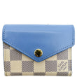 LOUIS VUITTON Zoe Damier Azur Wallet Light Blue