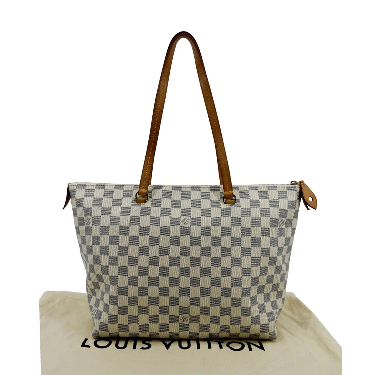 Louis Vuitton IENA MM Damier Azur Handbag Purse