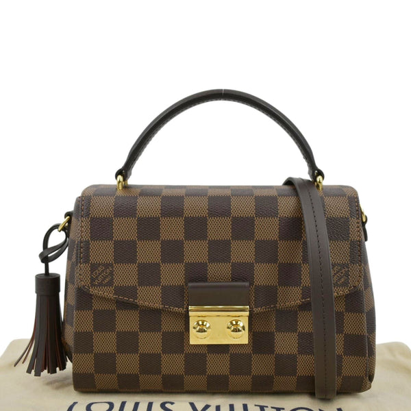 LOUIS VUITTON Croisette Damier Ebene Crossbody Bag Brown