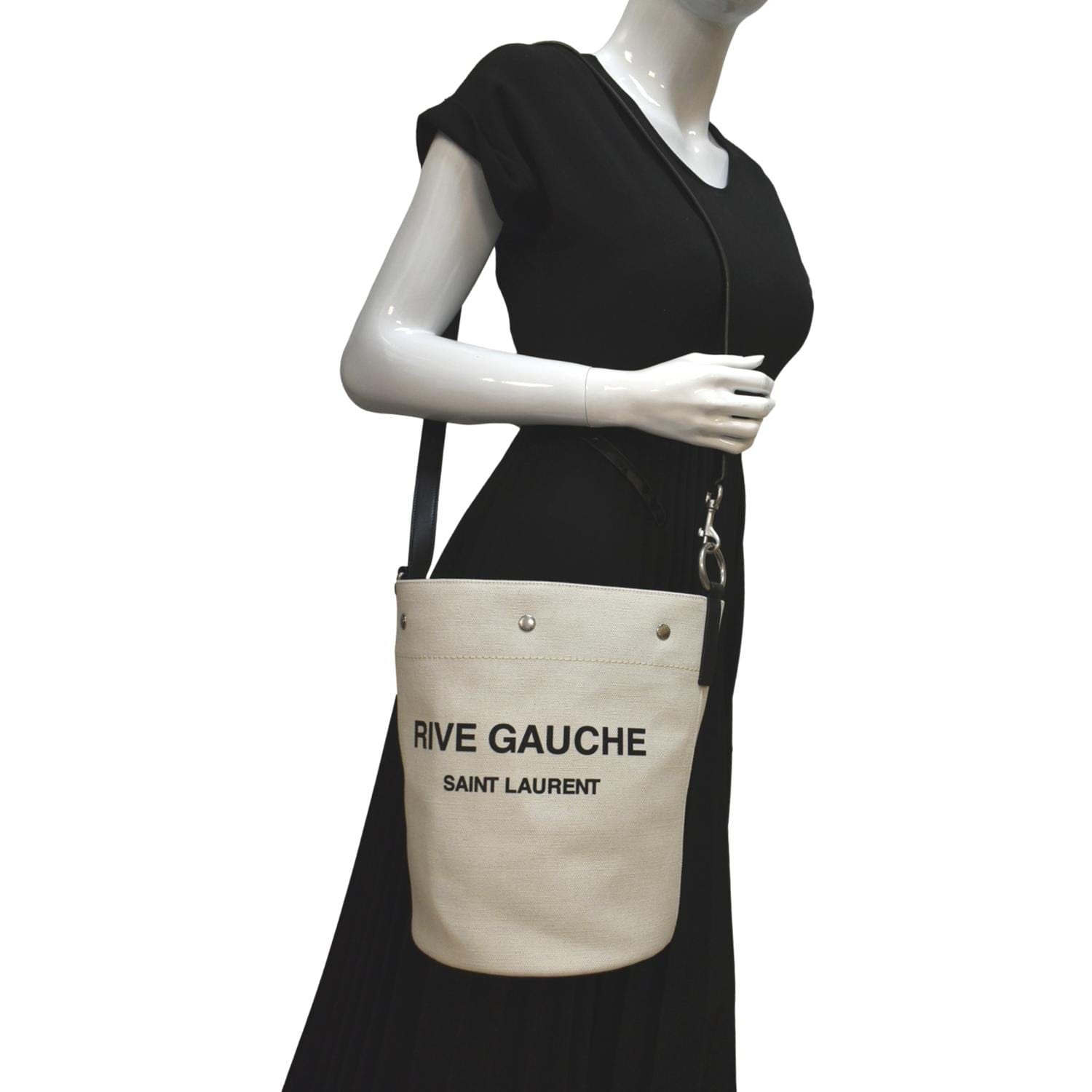 Rive Gauche Small Canvas East-West Tote Bag
