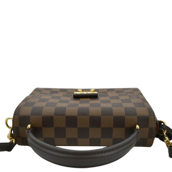 LOUIS VUITTON Croisette Damier Ebene Crossbody Bag Brown