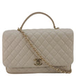 CHANEL Citizen Chic Flap Medium Quilted Leather Crossbody Bag White