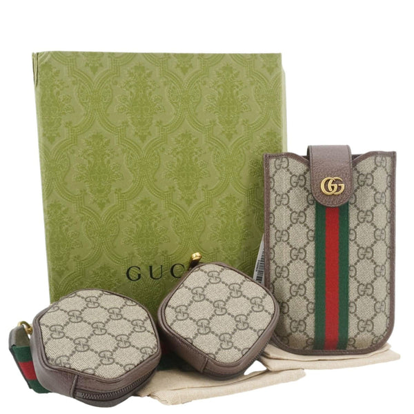 GUCCI Ophidia Mini GG Supreme Canvas Multiway Bag Beige 701518