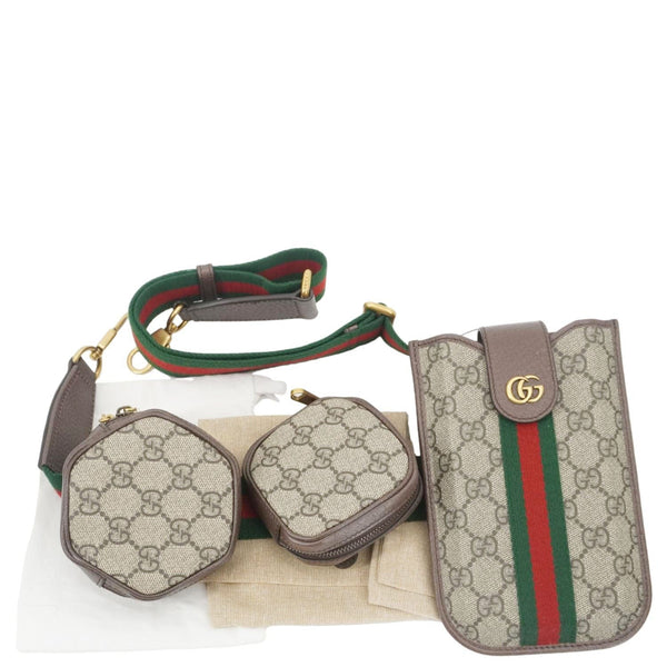 GUCCI Ophidia Mini GG Supreme Canvas Multiway Bag Beige 701518