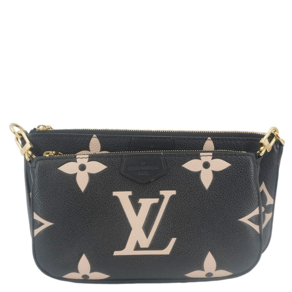 LOUIS VUITTON Multi Pochette Accessoires Monogram Empreinte Crossbody Bag Bicolor