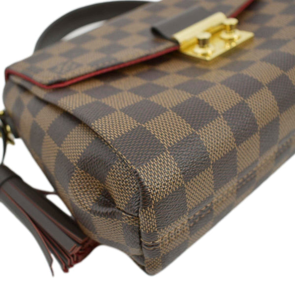 LOUIS VUITTON Croisette Damier Ebene Crossbody Bag Brown