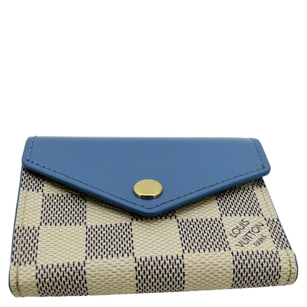 LOUIS VUITTON Zoe Damier Azur Wallet Light Blue