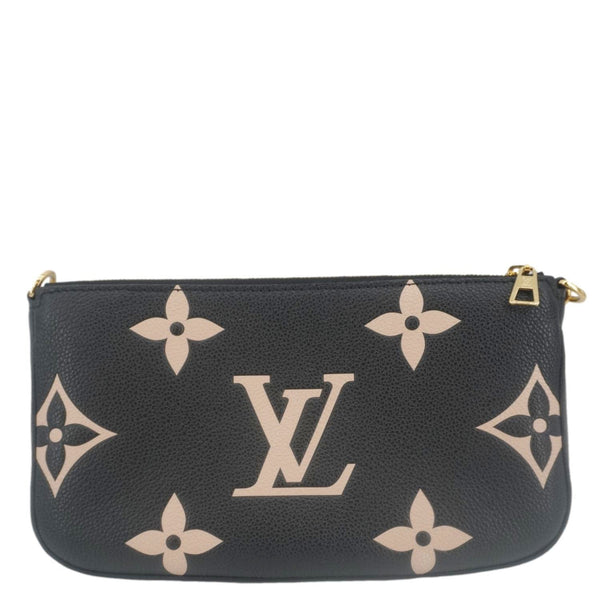 LOUIS VUITTON Multi Pochette Accessoires Monogram Empreinte Crossbody Bag Bicolor