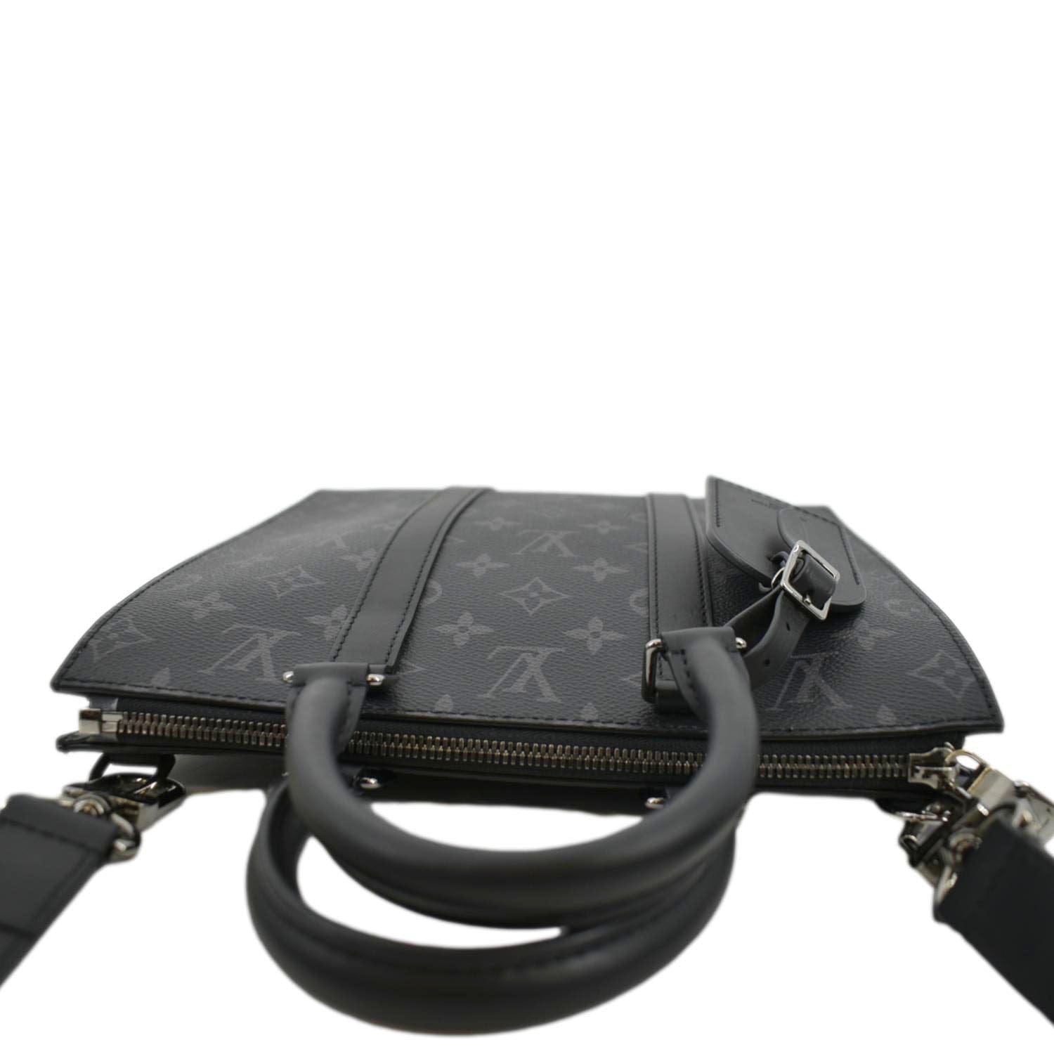 Sac Plat Bag - Luxury Monogram Eclipse Grey