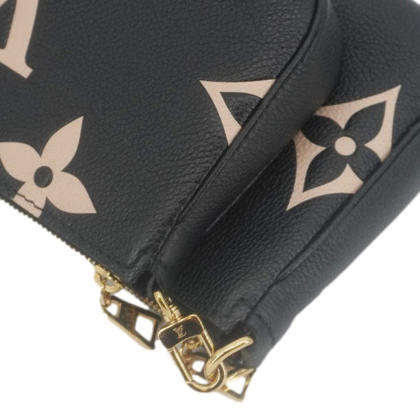 LOUIS VUITTON Multi Pochette Accessoires Monogram Empreinte Crossbody Bag Bicolor