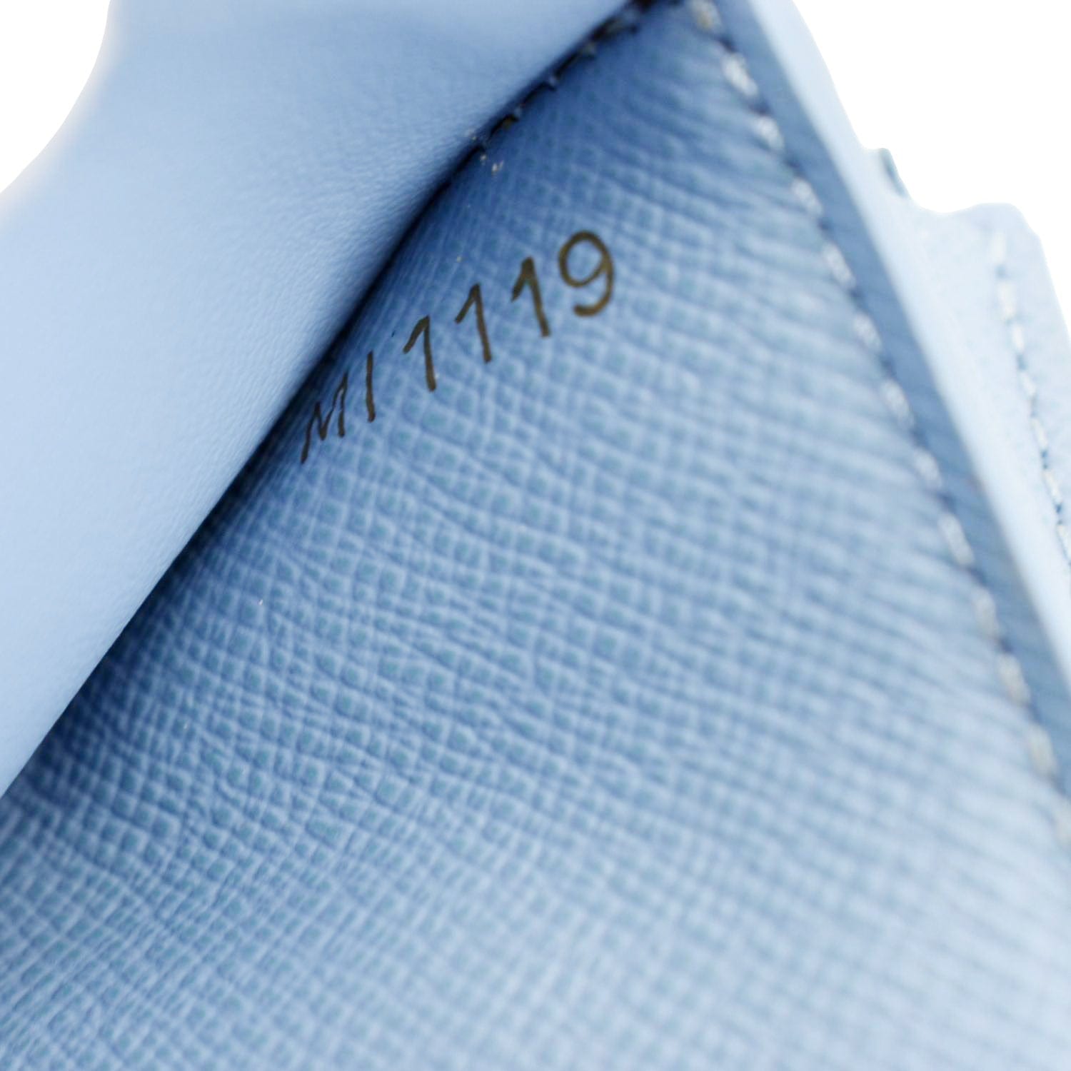 Louis Vuitton Blue Leather & Damier Azur Canvas Zoe Wallet QJA0DQDNWB152