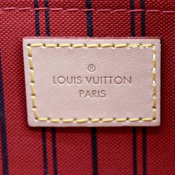 LOUIS VUITTON Neverfull Monogram Canvas Pochette Wristlet Pouch Brown