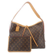 LOUIS VUITTON Carryall MM Monogram Canvas Shoulder Bag Brown