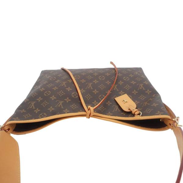 LOUIS VUITTON Carryall MM Monogram Canvas Shoulder Bag Brown