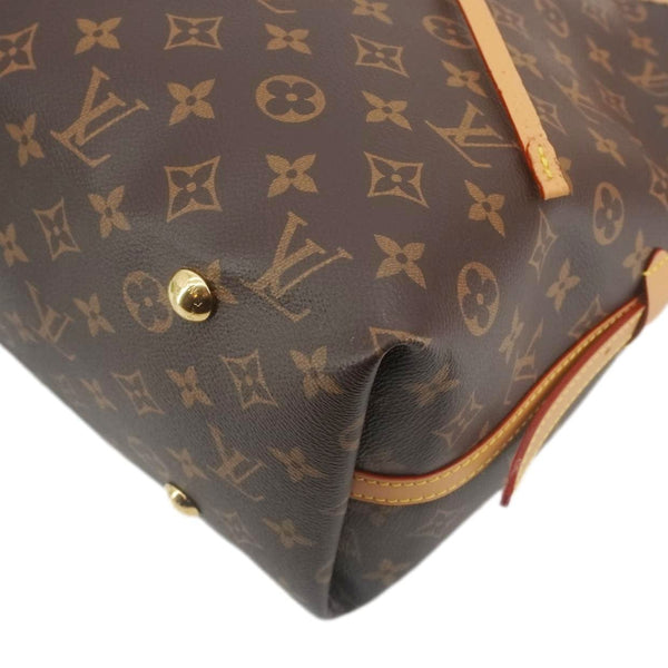 LOUIS VUITTON Carryall MM Monogram Canvas Shoulder Bag Brown