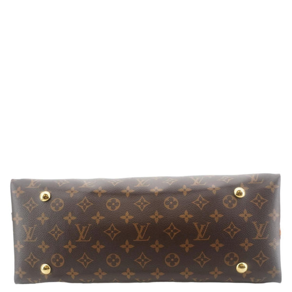 LOUIS VUITTON Carryall MM Monogram Canvas Shoulder Bag Brown