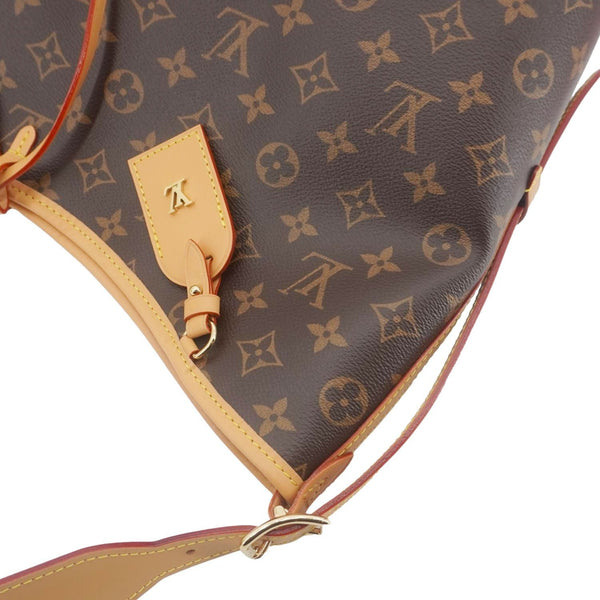 LOUIS VUITTON Carryall MM Monogram Canvas Shoulder Bag Brown