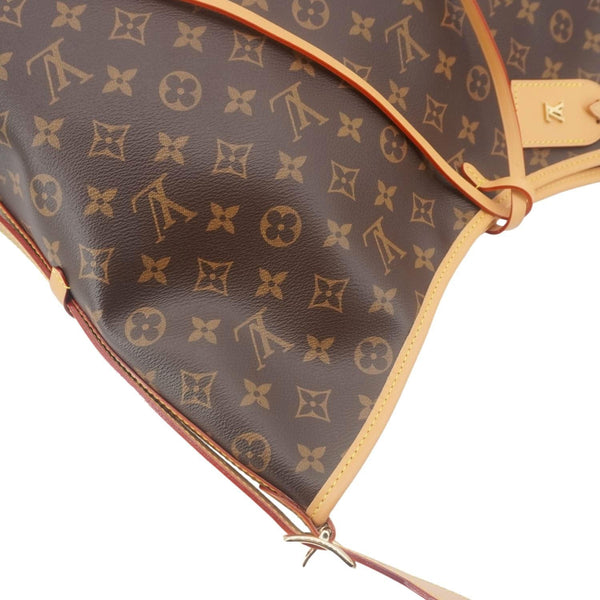 LOUIS VUITTON Carryall MM Monogram Canvas Shoulder Bag Brown