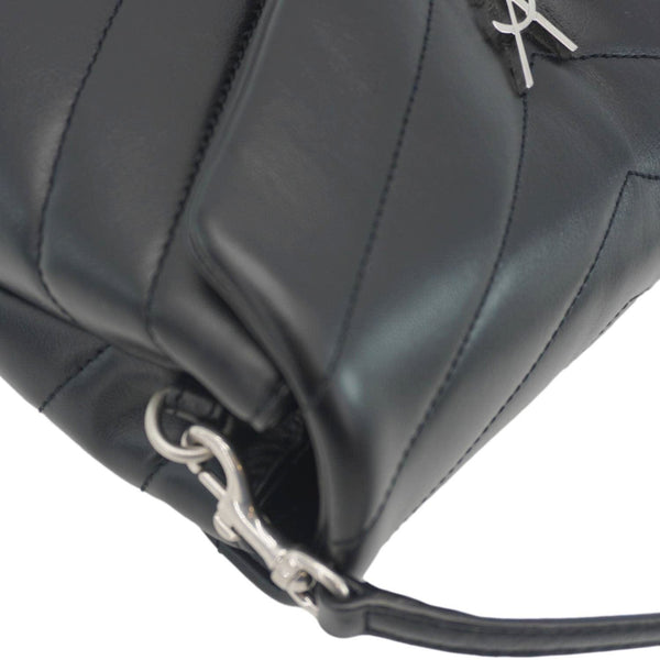 YVES SAINT LAURENT Loulou Toy Matelasse Leather Crossbody Bag Black