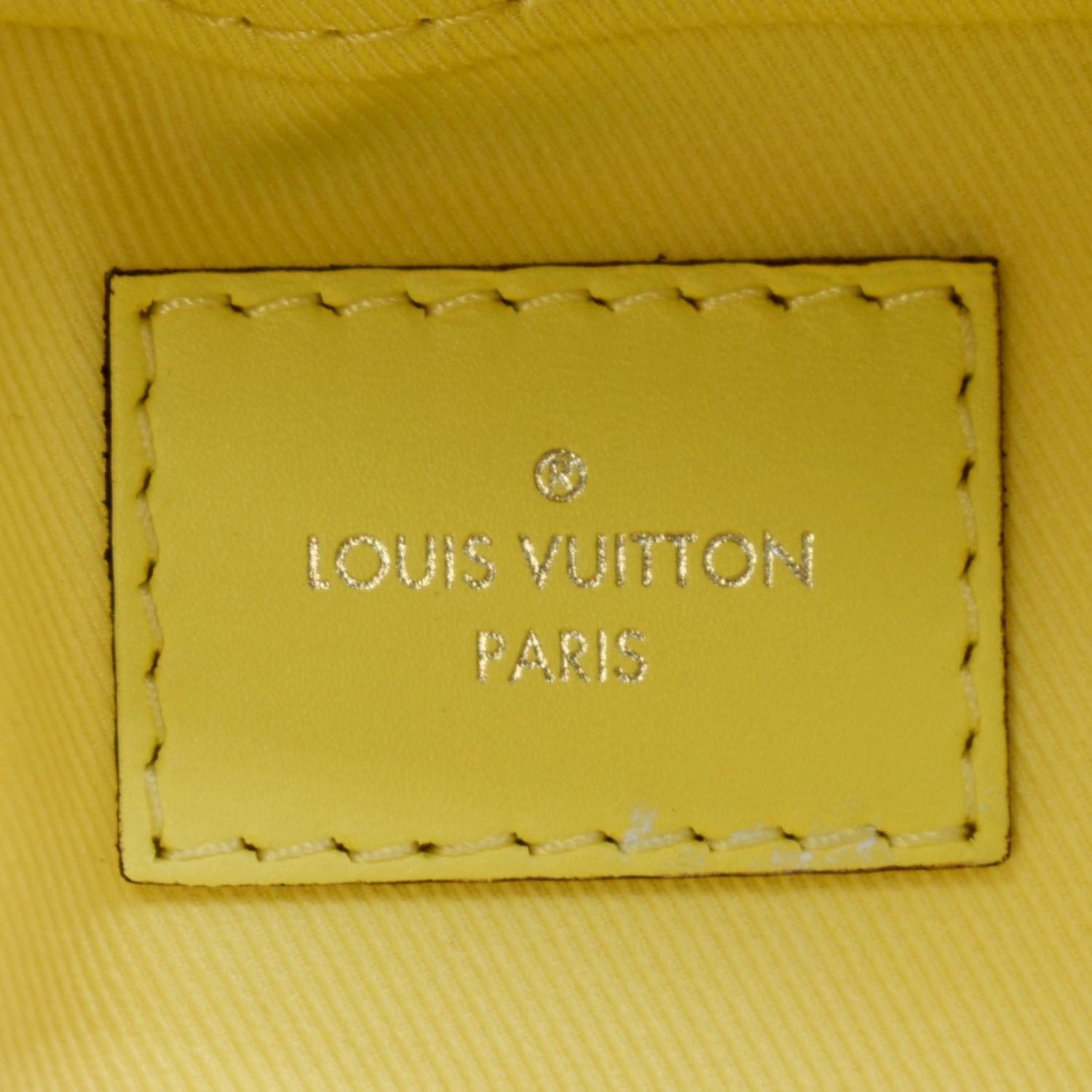 Louis Vuitton Yellow Damier Azur Saintonge Bag