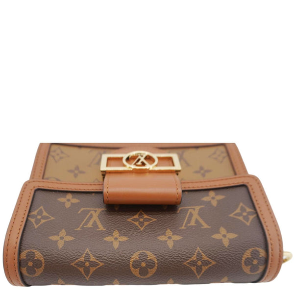 LOUIS VUITTON Dauphine Mini Monogram Reverse Canvas Shoulder Bag Brown