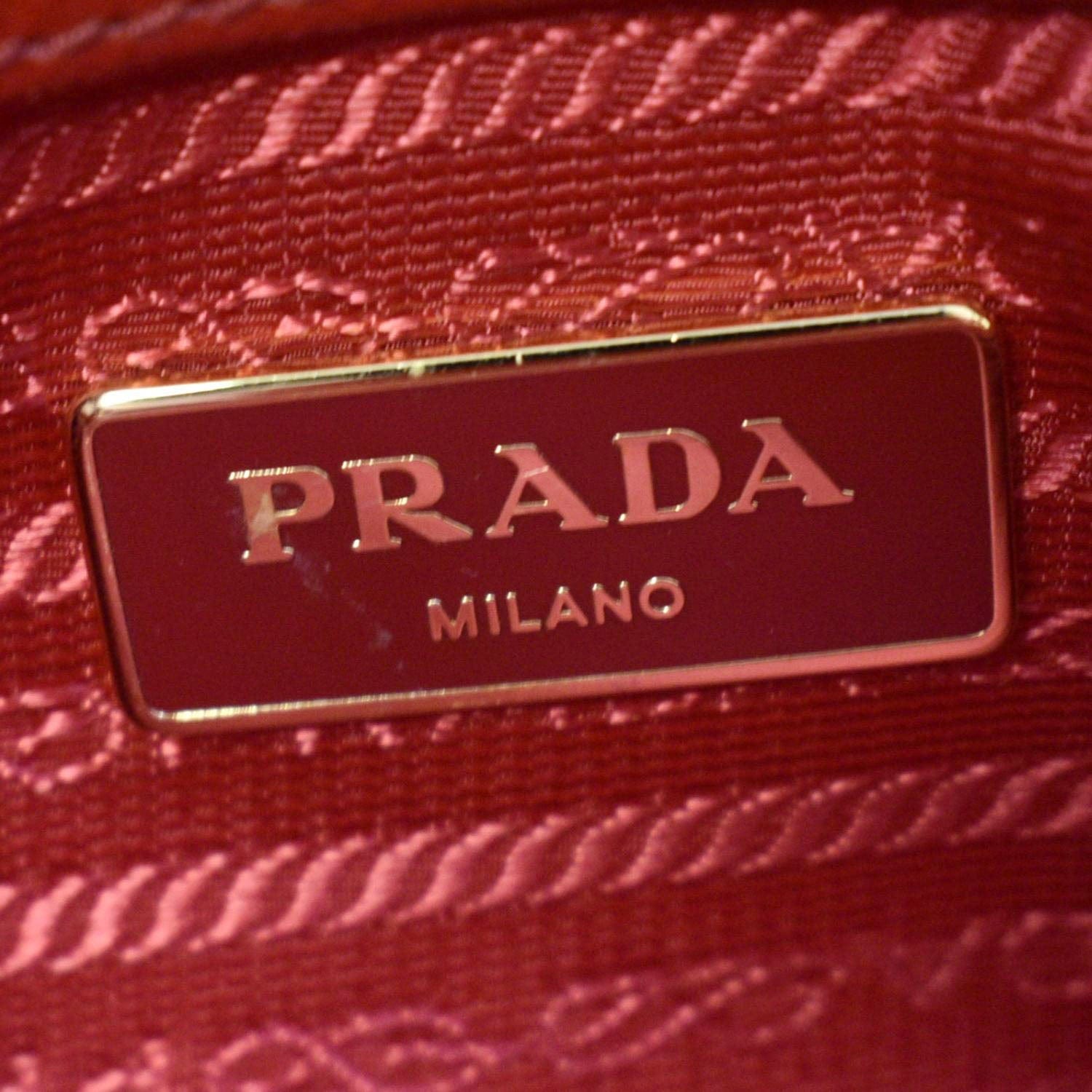 Prada Promenade Bag Vernice Saffiano Leather Small Red 6610244