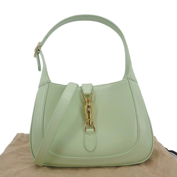 GUCCI Jackie 1961 Small Leather Hobo Bag Sage Mint 636709