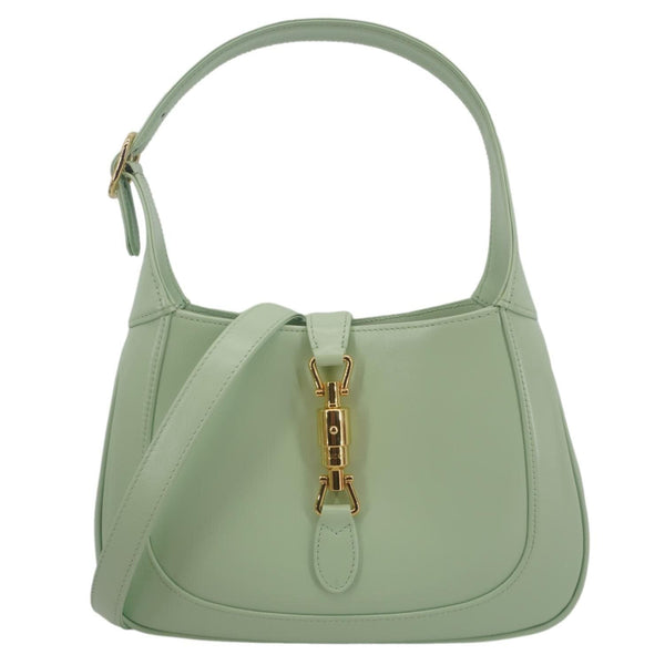 GUCCI Jackie 1961 Small Leather Hobo Bag Sage Mint 636709