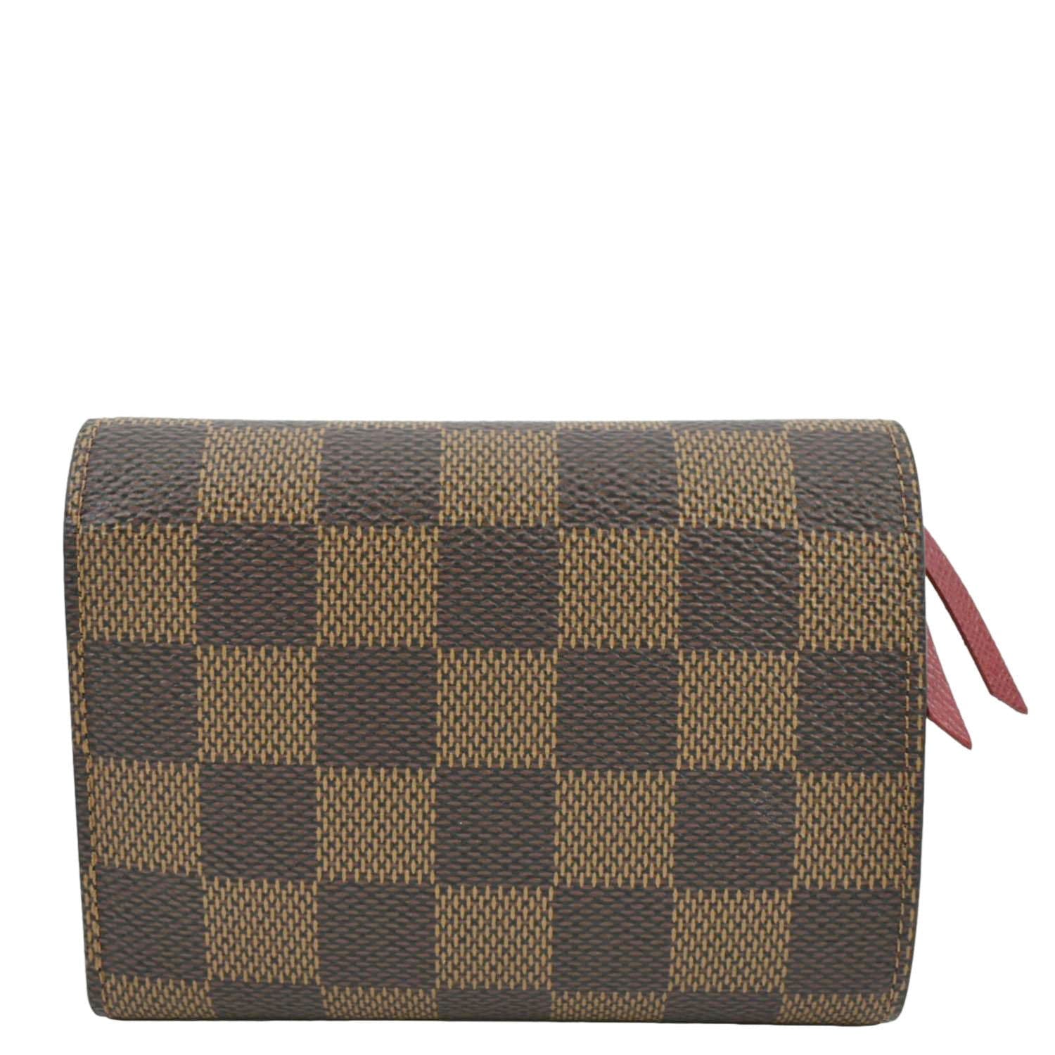 Women's Wallet in Damier Canvas & Leather Victorine