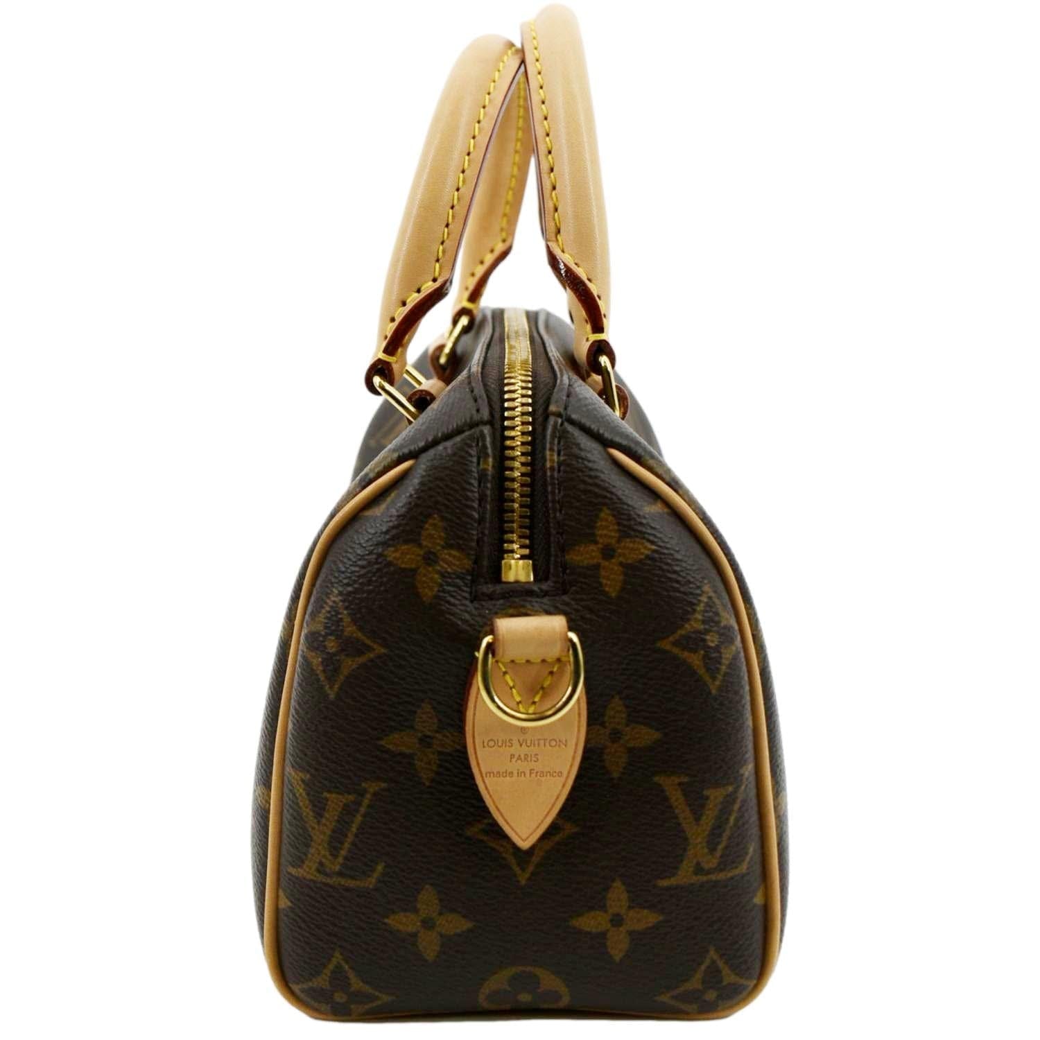 Louis Vuitton Brown Monogram Canvas Speedy Bandouliere 20 Top Handle Bag
