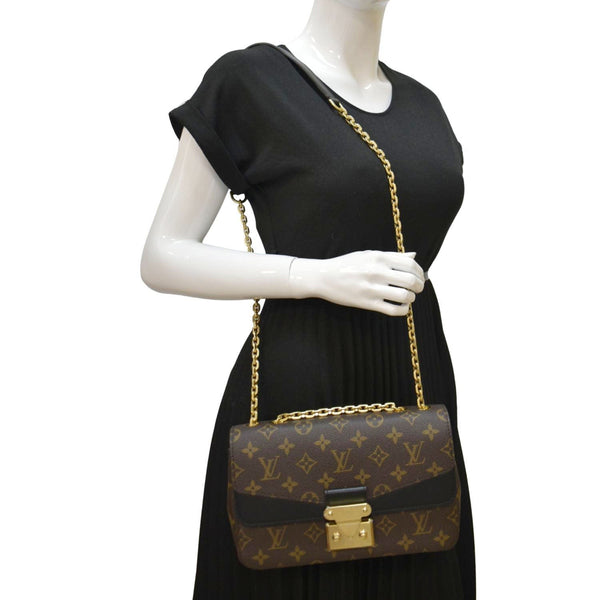 LOUIS VUITTON Marceau Monogram Canvas Shoulder Bag Black